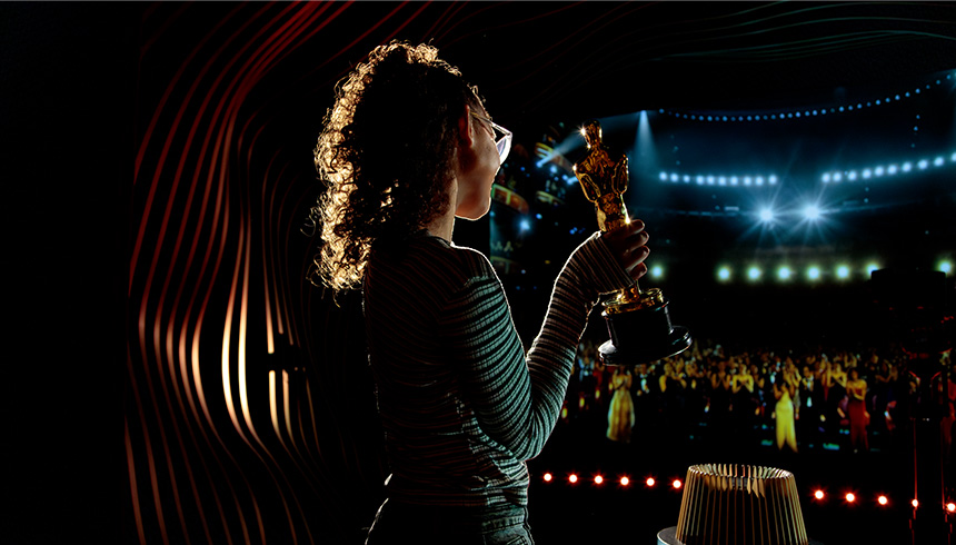 Inside the Oscars® Experience in the East West Bank Gallery at the Academy Museum of Motion Pictures.