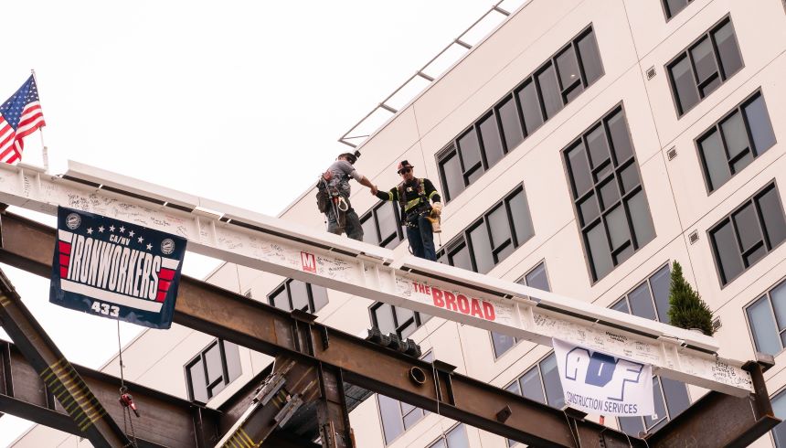 The Broad’s Topping Out Ceremony
