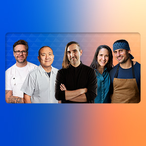 Chef Marcus Jernmark, Chef Charles Namba, Chef Jordan Kahn, Chef Genevieve Gergis, Chef Ori Menashe.