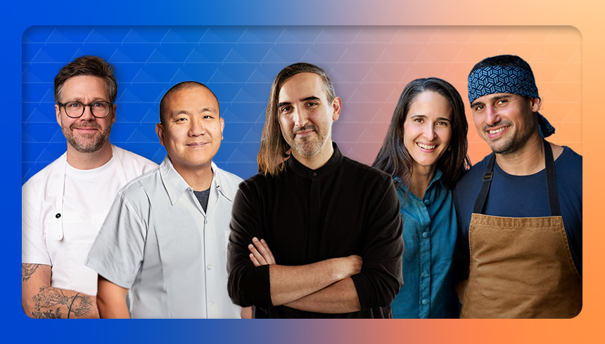 Chef Marcus Jernmark, Chef Charles Namba, Chef Jordan Kahn, Chef Genevieve Gergis, Chef Ori Menashe 