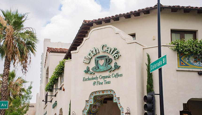 Urth Caffé Pasadena location. Photo East West Bank.