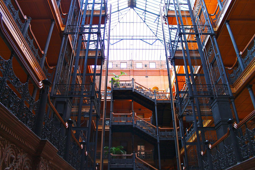 The Bradbury Building’s iconic atrium
