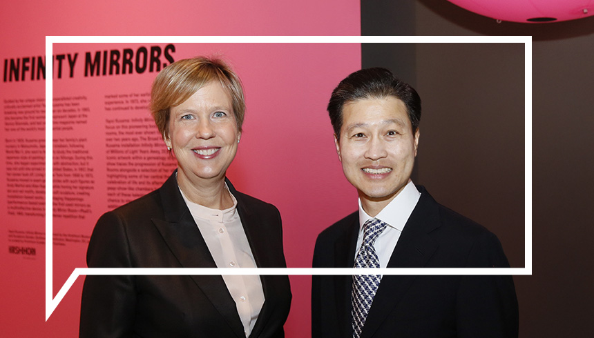 Joanne Heyler and Dominic Ng. Courtesy of The Broad. Photo by Ryan Miller.
