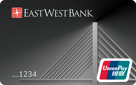 An East West Bank UnionPay prepaid card.