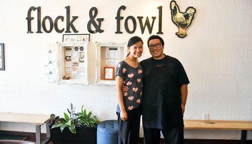 Jenny Wong and Sheridan Su, owners of Flock and Fowl