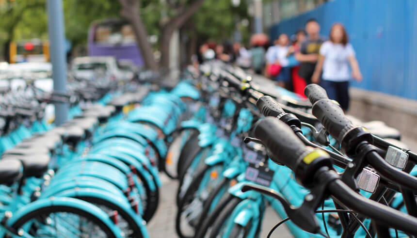 Public rental bikes in China