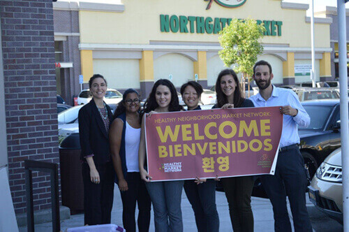 The L.A. Food Policy Council Team celebrating the opening of NorthGate Market