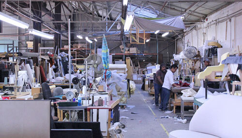 The inside of Camely Furniture’s warehouse