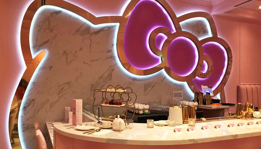 The Bow Room at Hello Kitty Grand Cafe