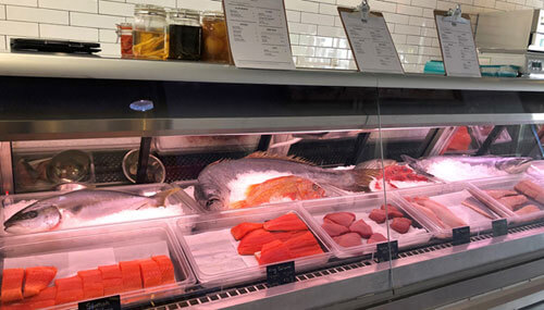 Fresh fish display at The Joint eatery