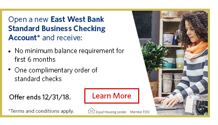 Business checking account ad