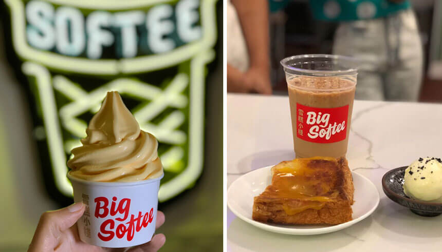 Soft-serve ice-cream, iced coffee, and other treats from Big Softee