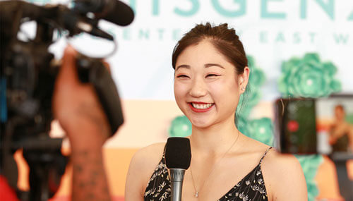 Mirai Nagasu at the Tournament of the Roses’ #ThisGen2019 youth empowerment forum, sponsored by East West Bank