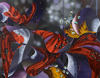 Diffused Mantle (Sterculia) art by Vivien Zhang